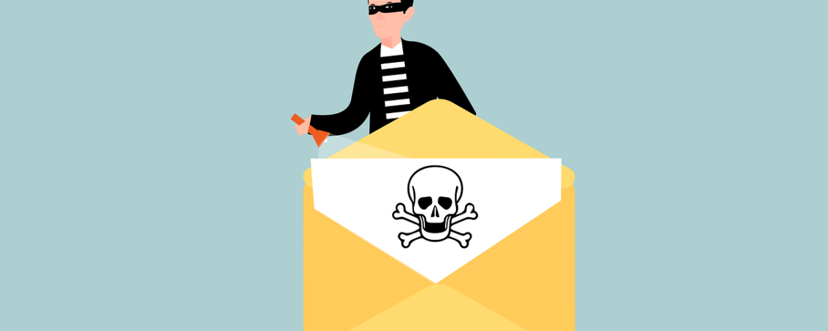 Free mail phishing scam vector