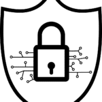 Free cybersecurity padlock shield vector